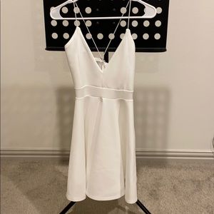 White strappy back Dress